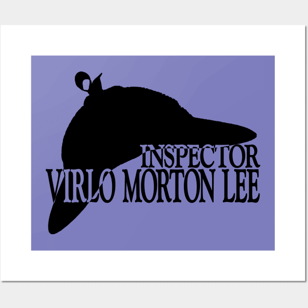 Inspector Virlo Morton Lee - Title Art Stamp Wall Art by pigeonspaceshipstudios